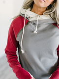 Basic Langarm Sweatshirt mit Kapuze