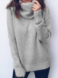 Turtleneck Rollkragenpullover Leicht Warm