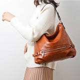 Leder Crossbodytasche für die Arbeit und Reisen