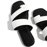 Glanz Kariert Slip on Pantoffel