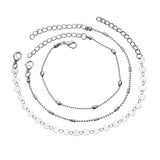 Frauen Sommer Pailletten Anhänger Fußkettchen Strand Fuß Schmuck