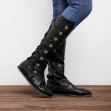 Damen Retro Stiefel Große Größen