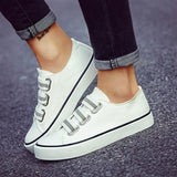 Canvas Minimalist Slip-On Sneakers Gelb Grün
