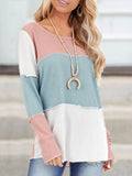 Farbe Block Sweatshirts Supersüß