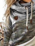Grau Normal Lässig Sweatshirt