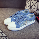 Transparent Floral Anhänger Schnürung Sneakers