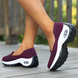 Luftkissen Plateauschuhe Sneakers Lila