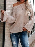 Pullover aus einer weichen Baumwollmischung Weit Ärmeln
