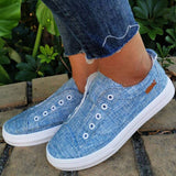 Stoff Minimalist Schlupf Plateau Sneakers