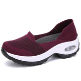 Luftkissen Plateauschuhe Sneakers Lila