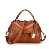 Retro Handtaschen Ledertaschen mit Großen Fassungsvermögen