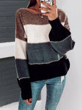 Pullover Streifen Gestrickt Einfach