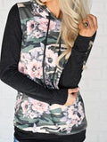 Dunkelgrau Kapuze Langarm Sweatshirt