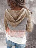 Leicht gestrickter Hoodie