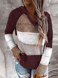 Leicht gestrickter Hoodie