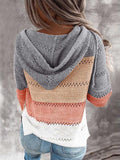 Leicht gestrickter Hoodie