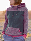 Retro Geometrisches Sweatshirt