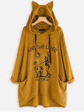 Print Lässiges Sweatshirt