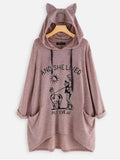 Print Lässiges Sweatshirt