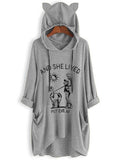 Print Lässiges Sweatshirt