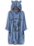 Print Lässiges Sweatshirt