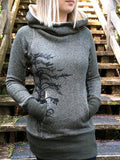 Langarm Kapuzenpullover