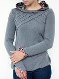 Kapuze Langarm Sweatshirt