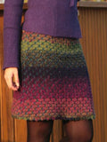 Patchwork Lässiger Rock mit Farbblock Großen Größen