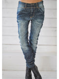 Lässige Denim Hosen mit Taschen