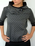 Swiss Dot Langarm Sweatshirt