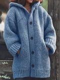 NEUE gestrickte Strickjacke mit Kapuze👚