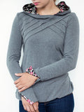 Kapuze Langarm Sweatshirt