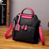 Vintage Farbkombination Multifunktion Hand- Schultertaschen