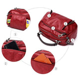 Weich Leder Multitaschen Hand- Umhängertaschen