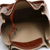 Vintage Große Kapazität Leder Schultertasche