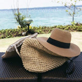Gewebte Stroh Sommerstrand Schultertaschen