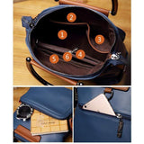Vintage Farbkombination Multifunktion Hand- Schultertaschen
