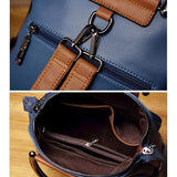 Vintage Farbkombination Multifunktion Hand- Schultertaschen