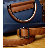 Vintage Farbkombination Multifunktion Hand- Schultertaschen