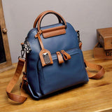 Vintage Farbkombination Multifunktion Hand- Schultertaschen