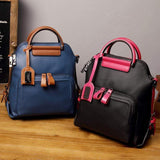 Vintage Farbkombination Multifunktion Hand- Schultertaschen