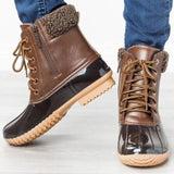 Flache Stiefeletten Fashion Lace-up Casual Martin Stiefel